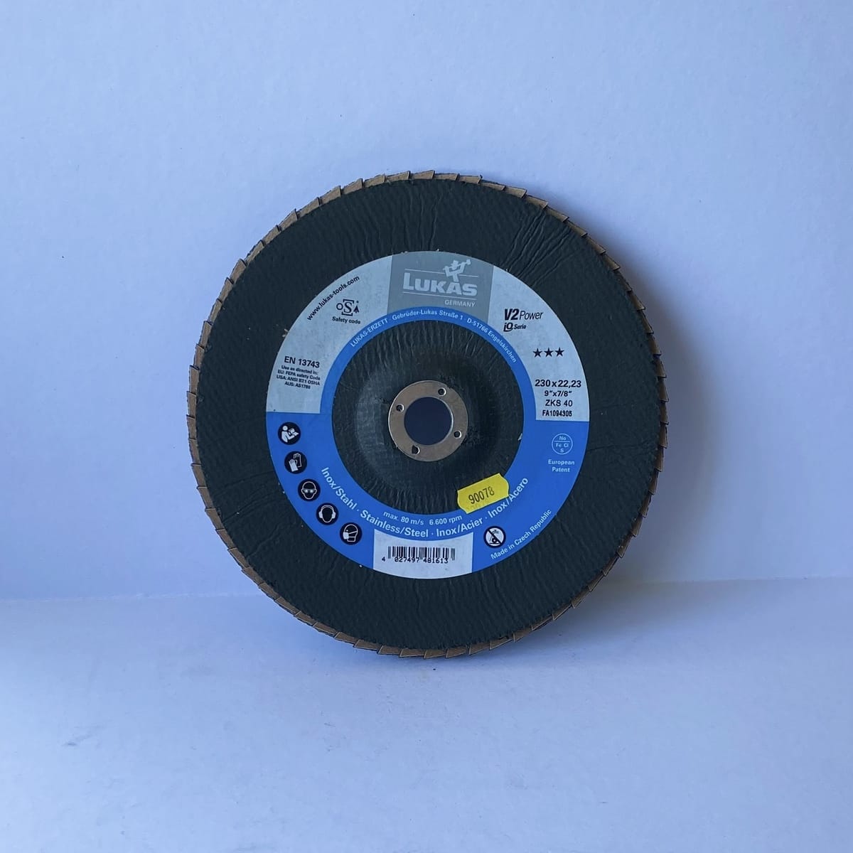 Lukas 9" Flap Disc 40 Grit For Sale Online Qualitronics UK
